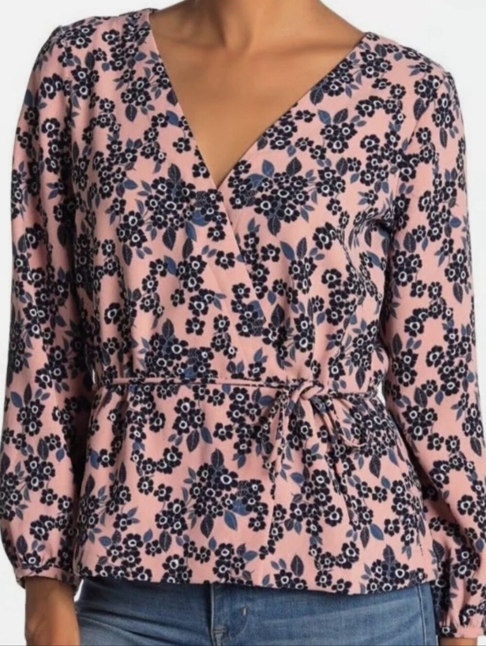 J. Crew Crepe Floral Top